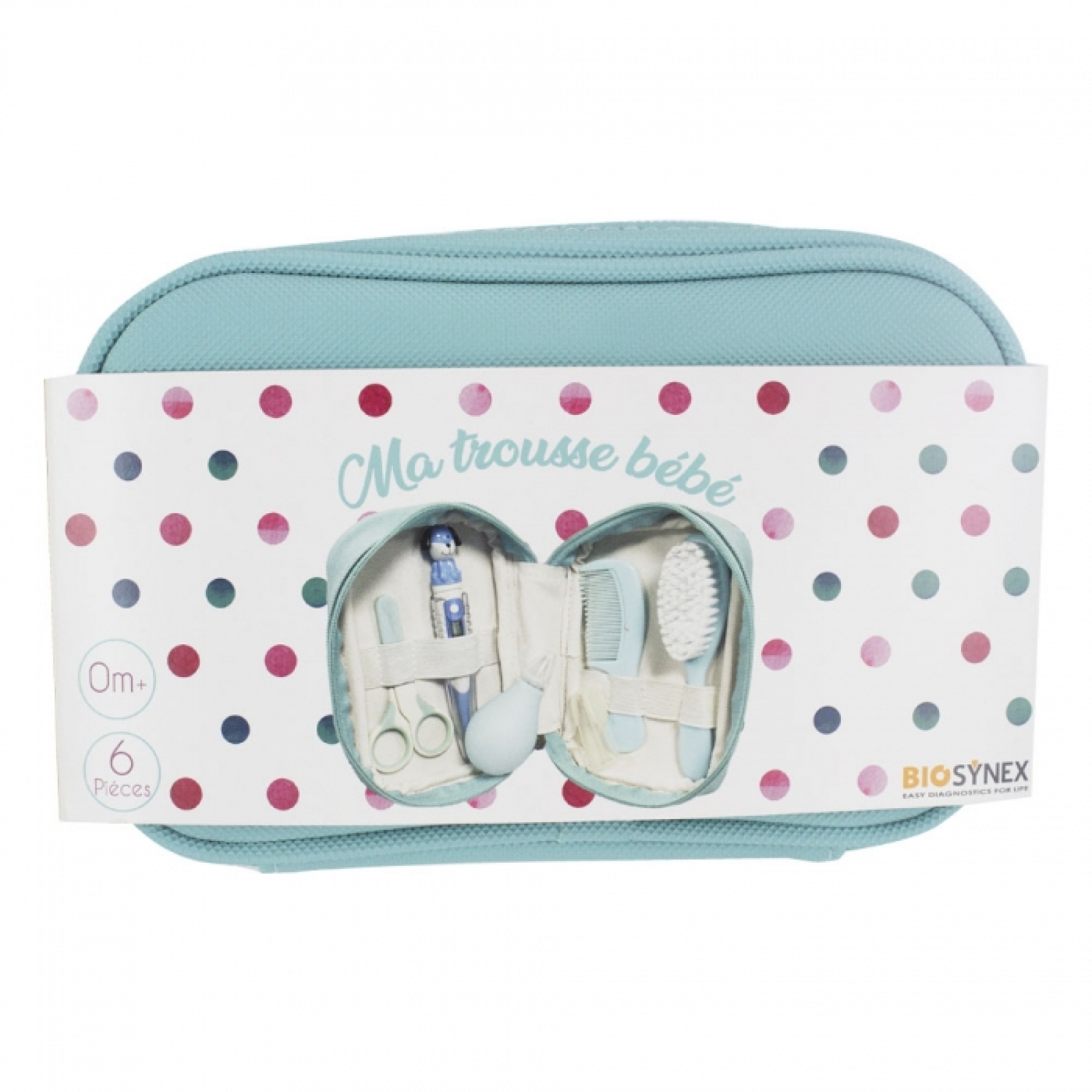 Trousse de soin bébé, set 10 accessoires Vert