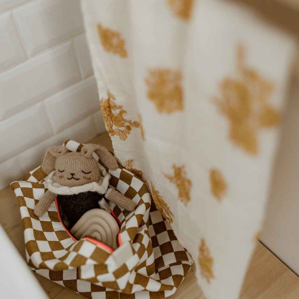 Trousse de toilette bébé Vic Damier Caramel