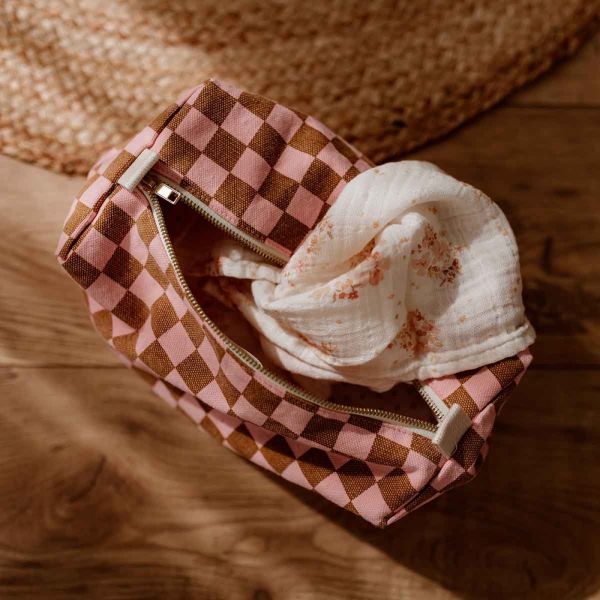 Trousse de toilette bébé Vic Damier Strawberry