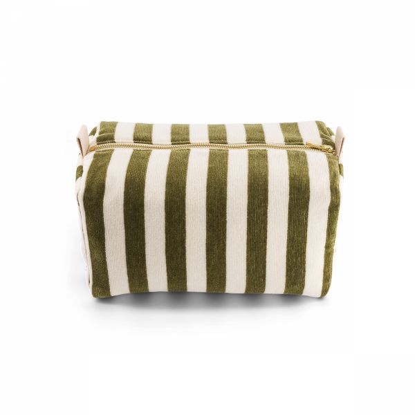 Trousse de toilette bébé Vic Rayée Kaki