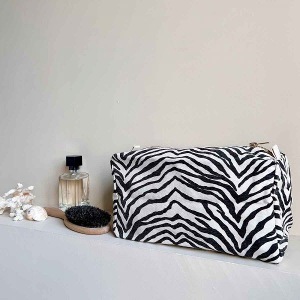 Trousse de toilette bébé Vic Zèbre Greige