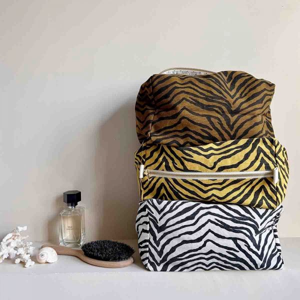 Trousse de toilette bébé Vic Zèbre Greige