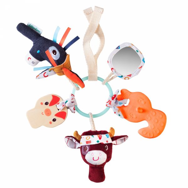 Trousseau de clés hochet Ferme