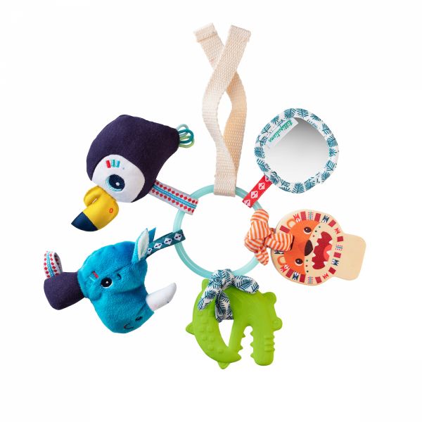 Trousseau de clés hochet Jungle