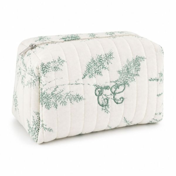 Trousse de toilette bébé imprimée Feuillage Vert