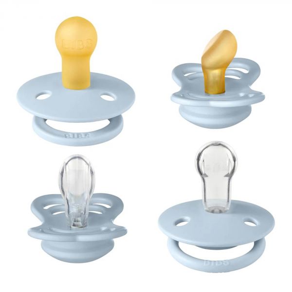 Pack de 4 sucettes Try-It Baby blue
