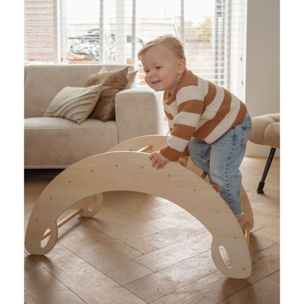Arche d'escalade enfant en bois
