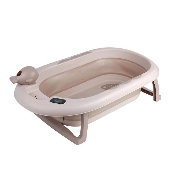 Baignoire bébé pliable avec Thermomètre Sable