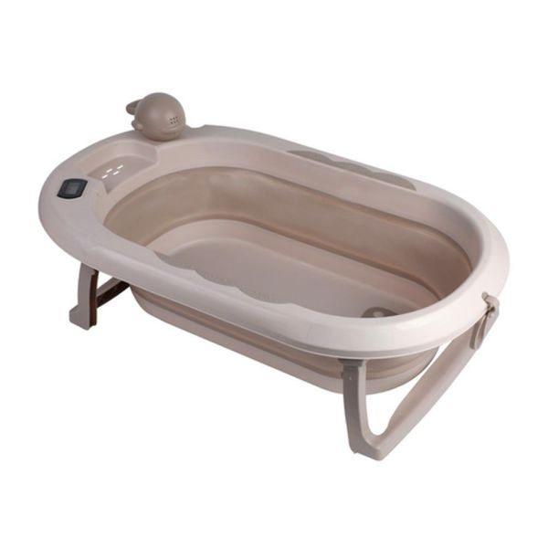 Baignoire bébé pliable avec Thermomètre Sable