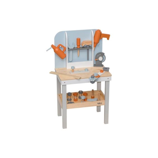 Établi en bois enfant avec accessoires