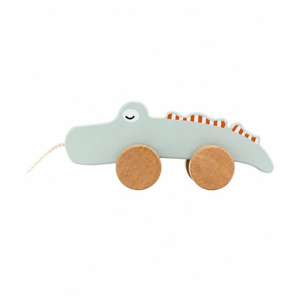 Jouet à tirer en bois Crocodile