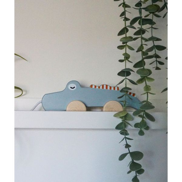 Jouet à tirer en bois Crocodile