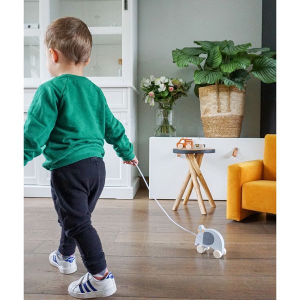 Jouet à tirer en bois Éléphant