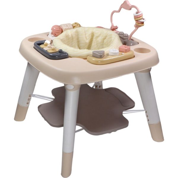 Table d'activités 3 en 1 - zèbre - Rose/Beige