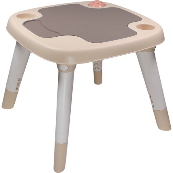 Table d'activités 3 en 1 - zèbre - Rose/Beige