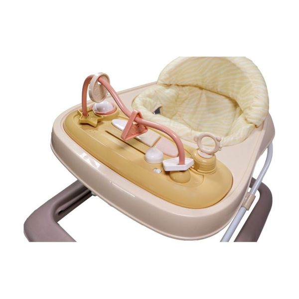 Trotteur zèbre Rose/Beige