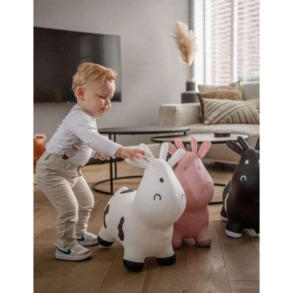 Ballon sauteur Vache skippy Blanc