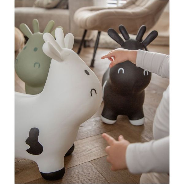 Ballon sauteur Vache skippy Blanc