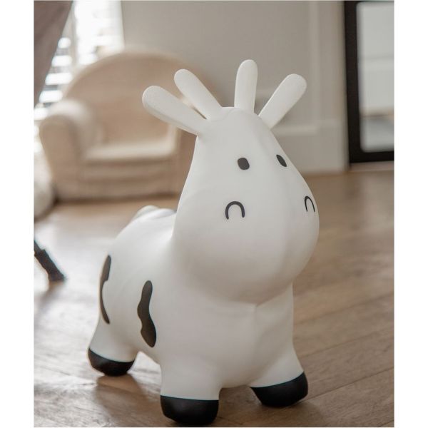 Ballon sauteur Vache skippy Blanc