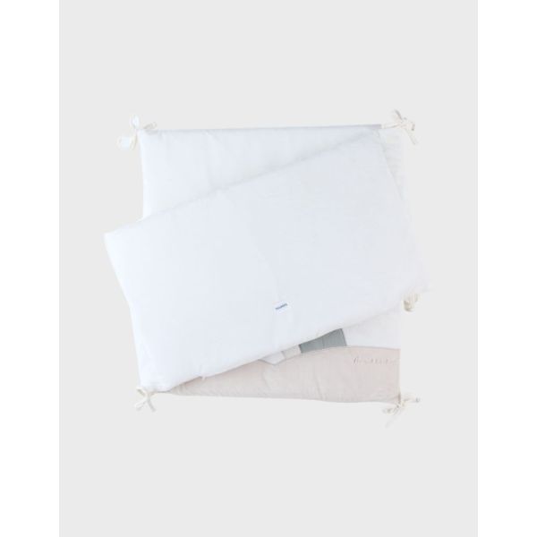 Tour de lit Tiga, Stegi & Ops en Veloudoux, écru