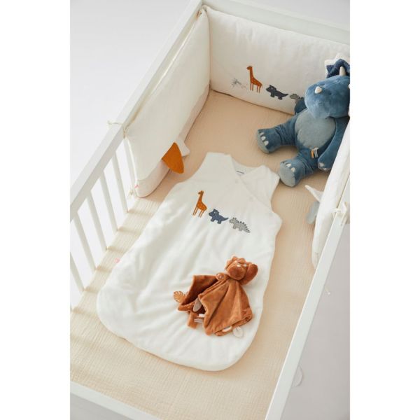 Tour de lit Tiga, Stegi & Ops en Veloudoux, écru