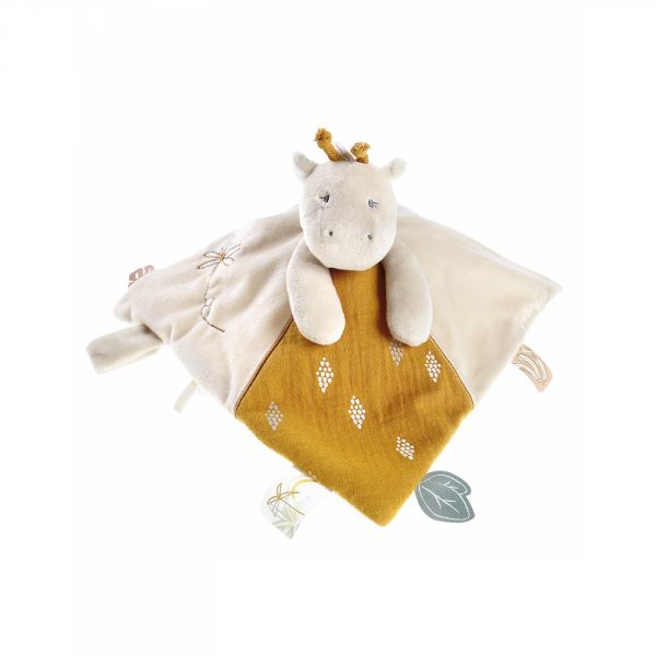 Doudou veloudoux girafe Tiga