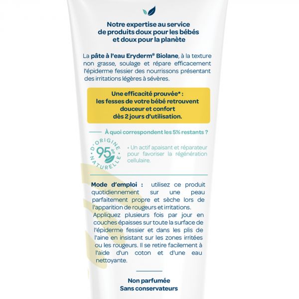 Pâte à l'eau Eryderm bébé 75 ml