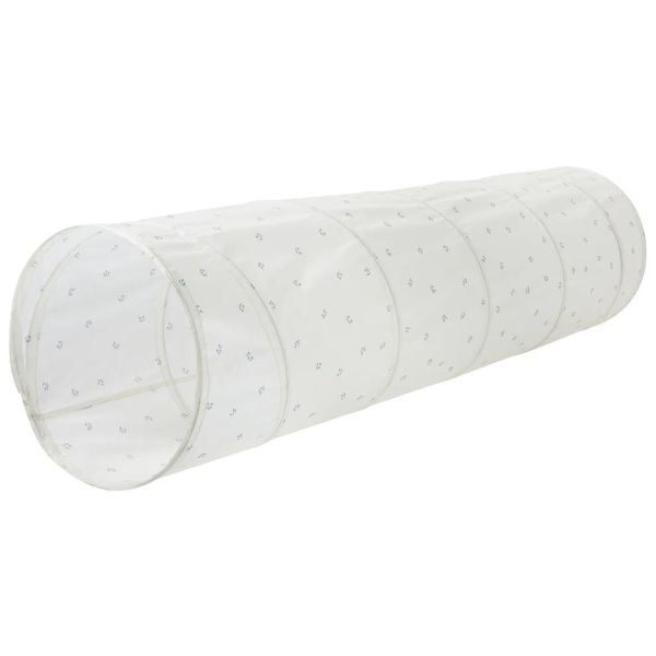 Tunnel de jeu en tissu recyclé Myrtilles ivoire