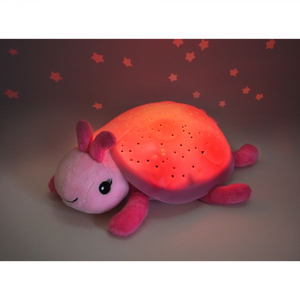 Peluche veilleuse bébé projection plafond Twilight Coccinelle Rose