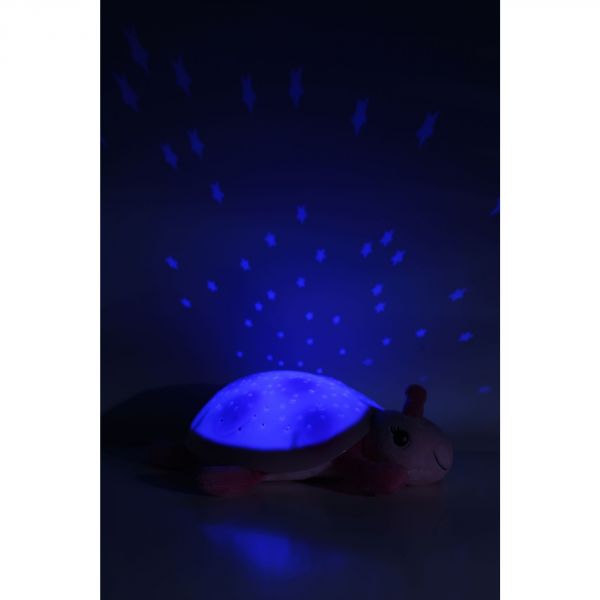 Peluche veilleuse bébé projection plafond Twilight Coccinelle Rose