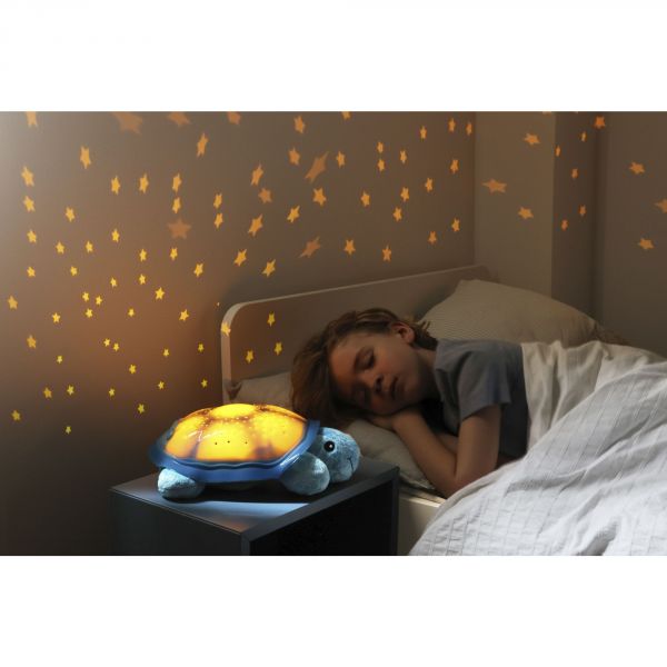 Peluche veilleuse bébé projection plafond Twilight Tortue Bleue