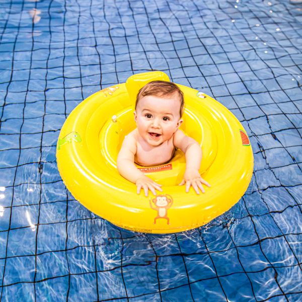 Bouée bébé jaune safari 0-1 an