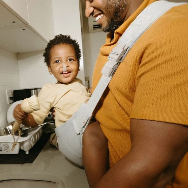 Porte bébé Sling Upsie Pearl grey