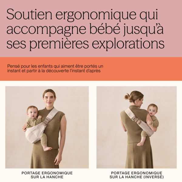 Porte bébé Sling Upsie Pearl grey
