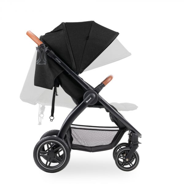 Poussette 4 roues Uptown Black Melange Black