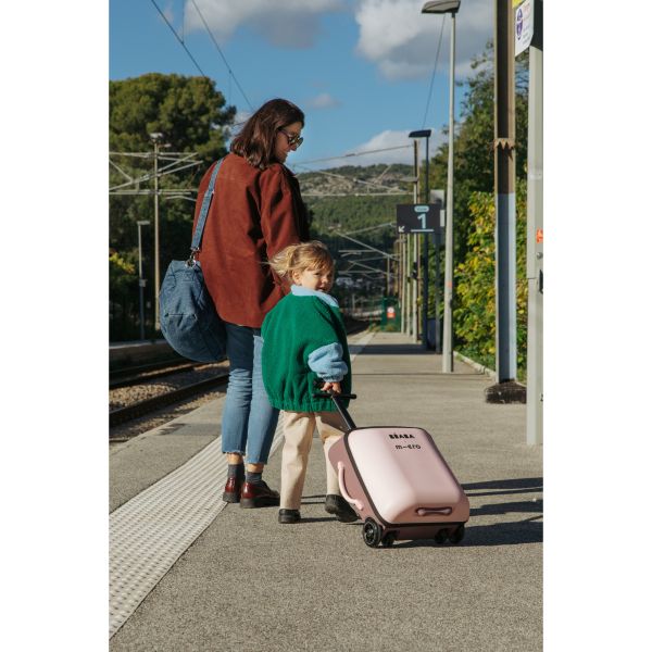 Valise cabine enfant avec assise Luggage Eazy 22L Guimauve