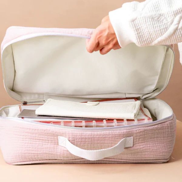 Valise de maternité Comme un bonbon Vieux rose