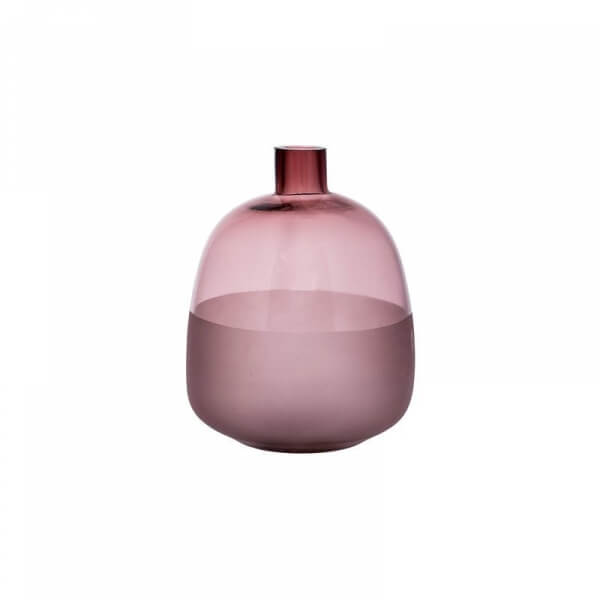 Vase en verre purple