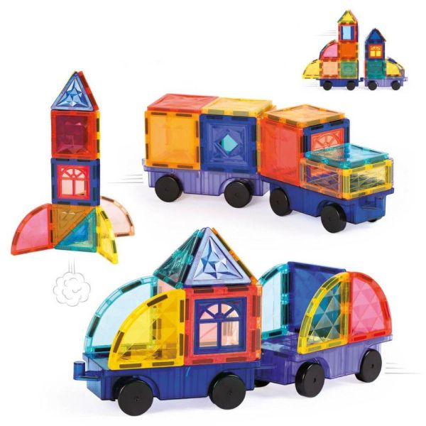 Jeu de construction Véhicules magnétiques 63 pièces