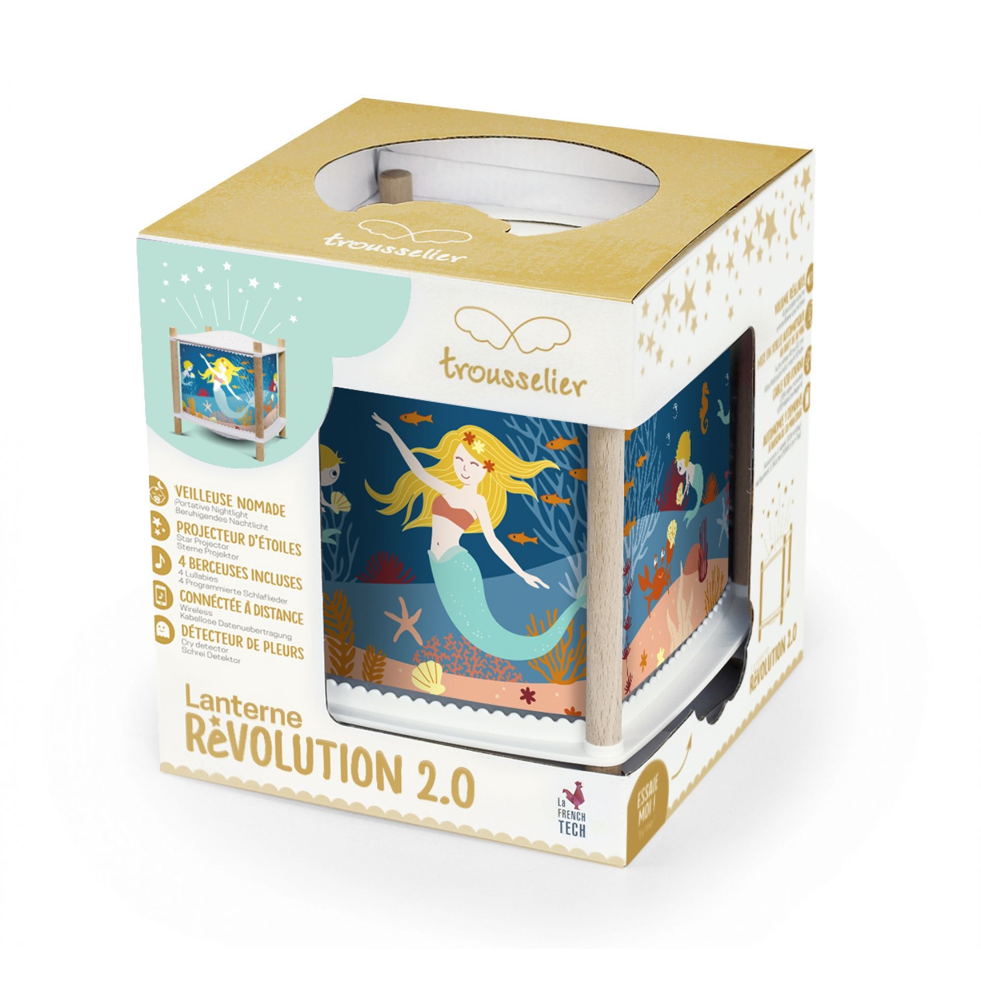 Veilleuse - Lanterne Révolution 2.0 - Sirène - Bluetooth, Musicale,  Détection des Pleurs & USB Rechargeable - Made in Bébé