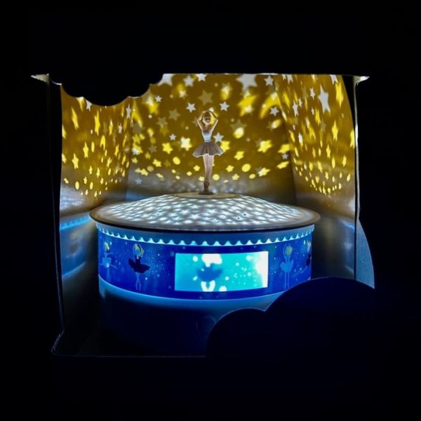 Veilleuse - Projecteur d'Etoiles - Musical - Détection des Pleurs - Rechargeable USB