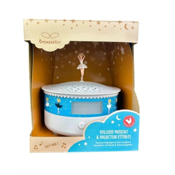 Veilleuse - Projecteur d'Etoiles - Musical - Détection des Pleurs - Rechargeable USB