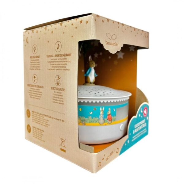 Veilleuse - Projecteur d'Etoiles - Musical - Détection des Pleurs - Rechargeable USB