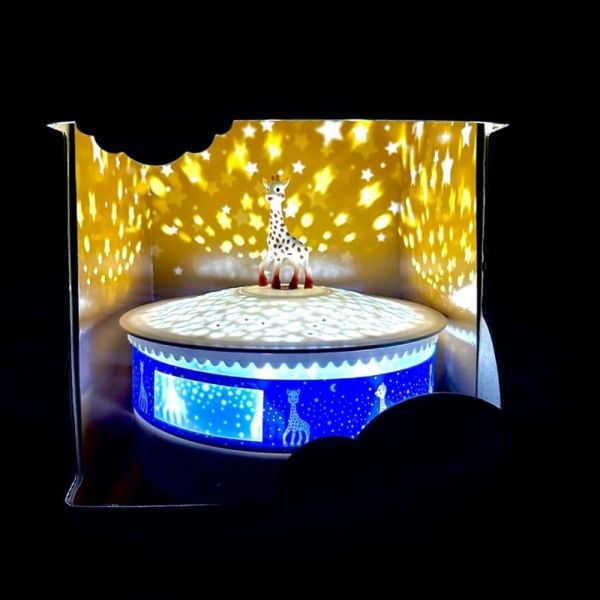 Veilleuse - Projecteur d'Etoiles - Musical - Détection des Pleurs - Rechargeable USB
