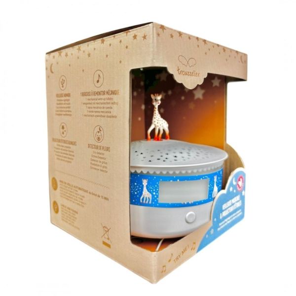 Veilleuse - Projecteur d'Etoiles - Musical - Détection des Pleurs - Rechargeable USB