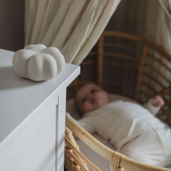 Veilleuse bébé et allaitement trèfle Luck gris clair