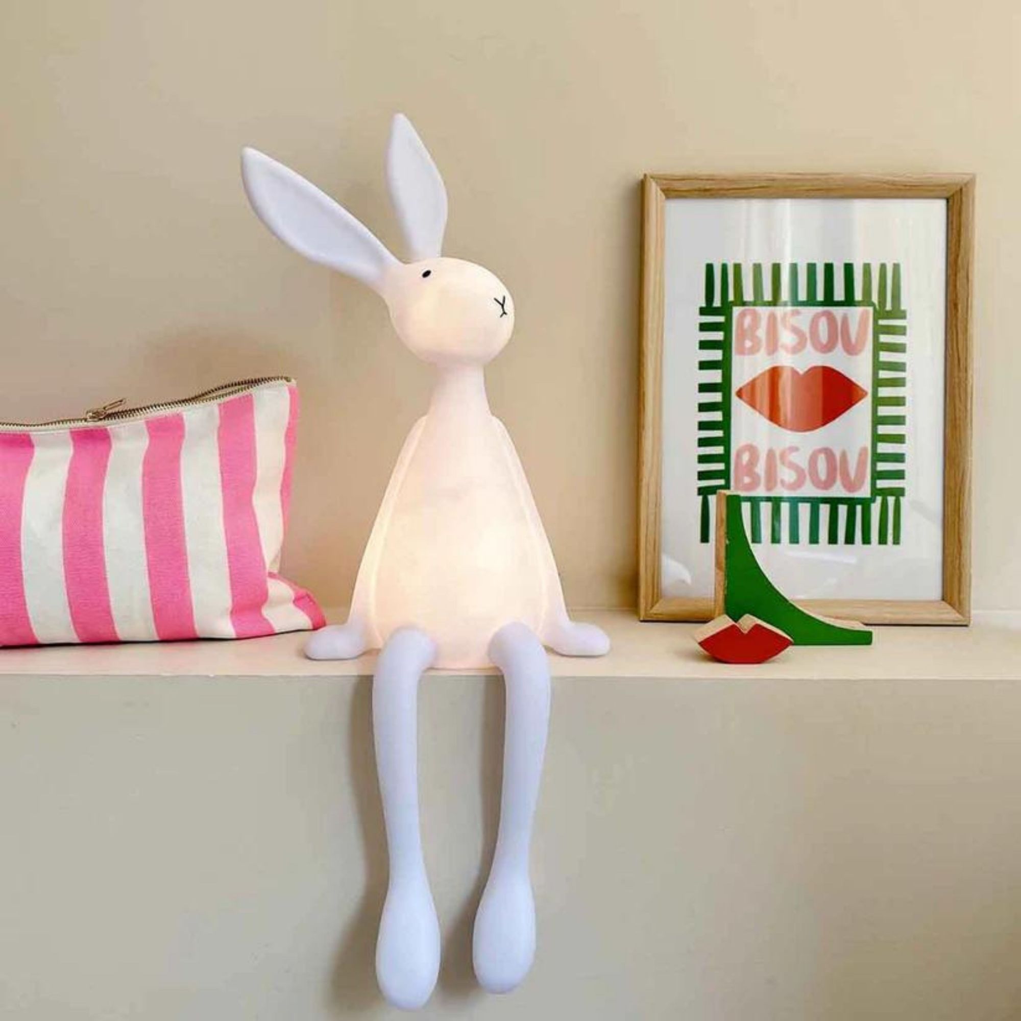 LAMPE JOSEPH LE LAPIN, Veilleuse Enfant Lapin par Rose in April