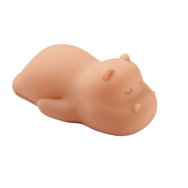 Veilleuse silicone Hippopotame bicolore