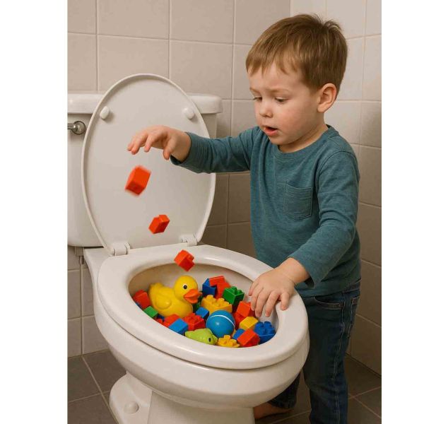 Verrou de sécurité pour toilettes