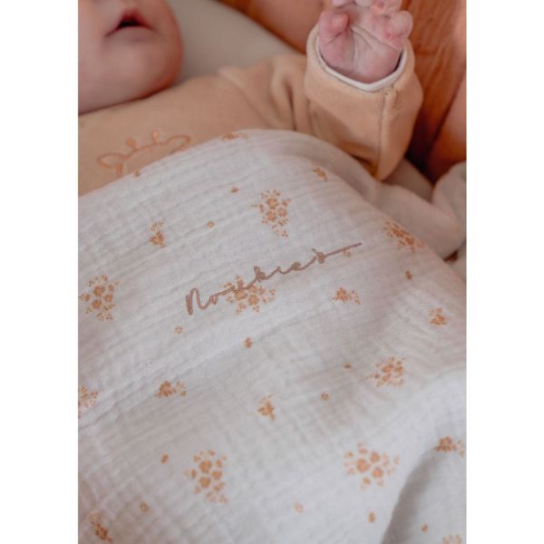 Couffin bébé, mousseline de coton bio